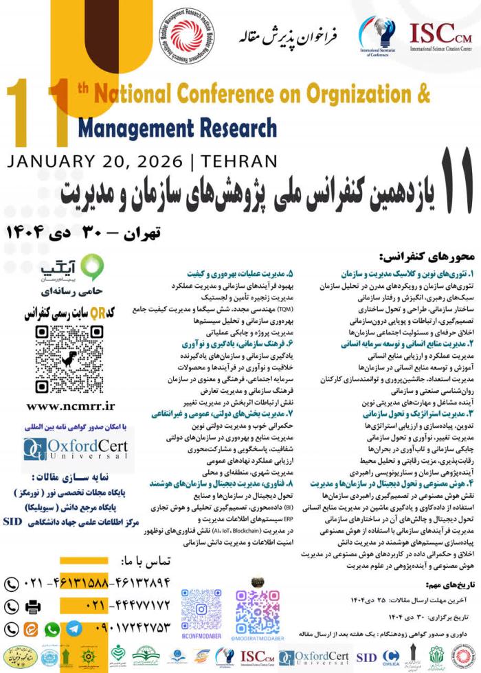 پوستر کنفرانس های در حال پذیرش مقاله